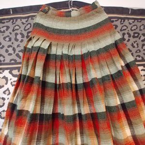 Vintage Pendleton Reversible Pleated Skirt